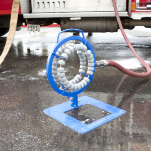 Fire outlet hose cleaner